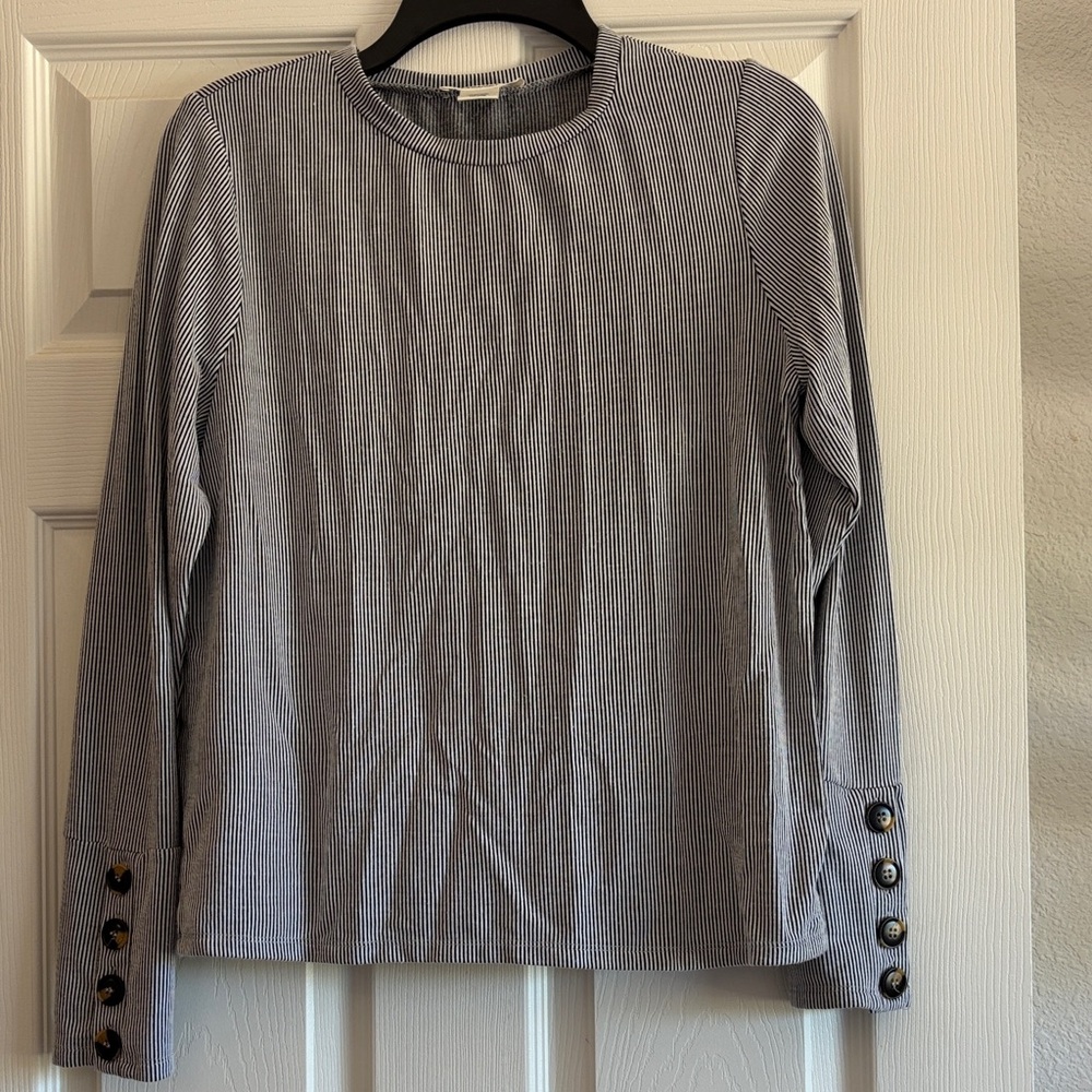 URBAN Romantics Black and White Striped Top